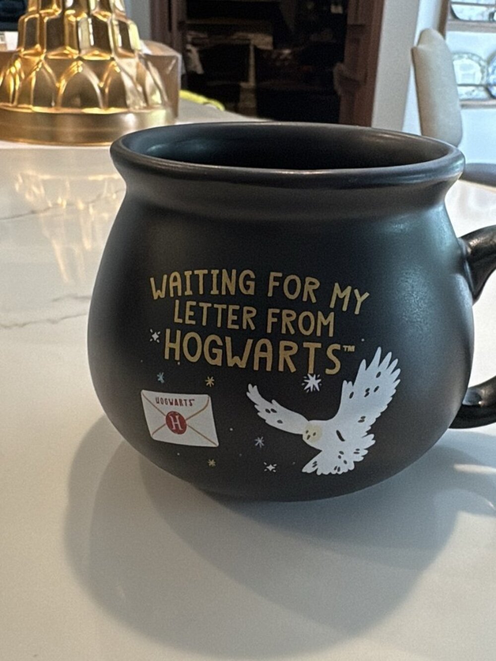 Harry Potter Waiting For My Letter From Hogwarts Cauldron Mug Hedwig